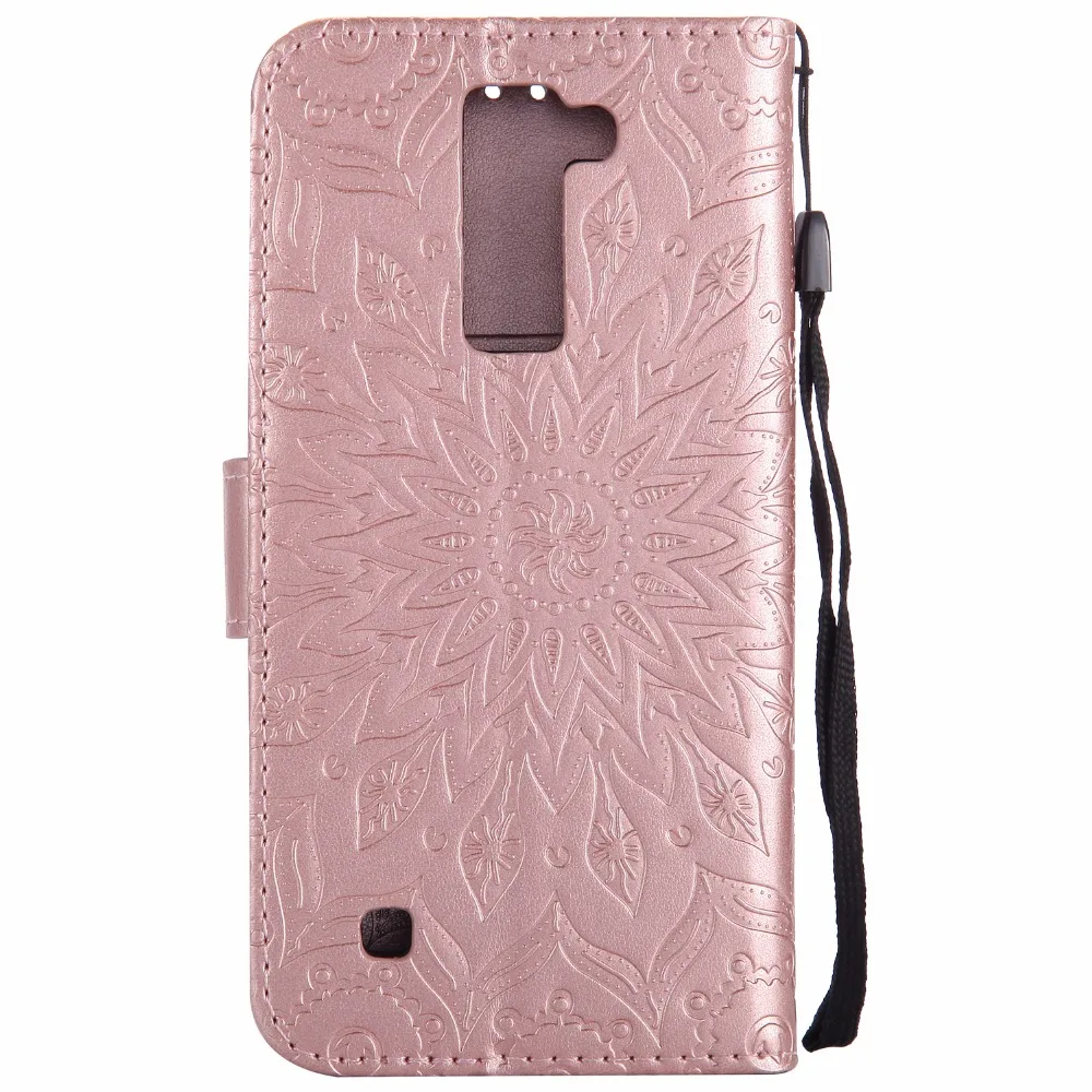 Роскошный чехол с тиснением "Цветок" для fundas LG K8 LTE K350 K350E coque K3 K4 K5 K7 K10 2017 X