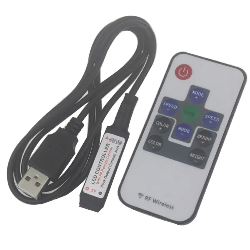 Мини DC 5v led rgb контроллер 10key rf беспроводной пульт дистанционного управления 3