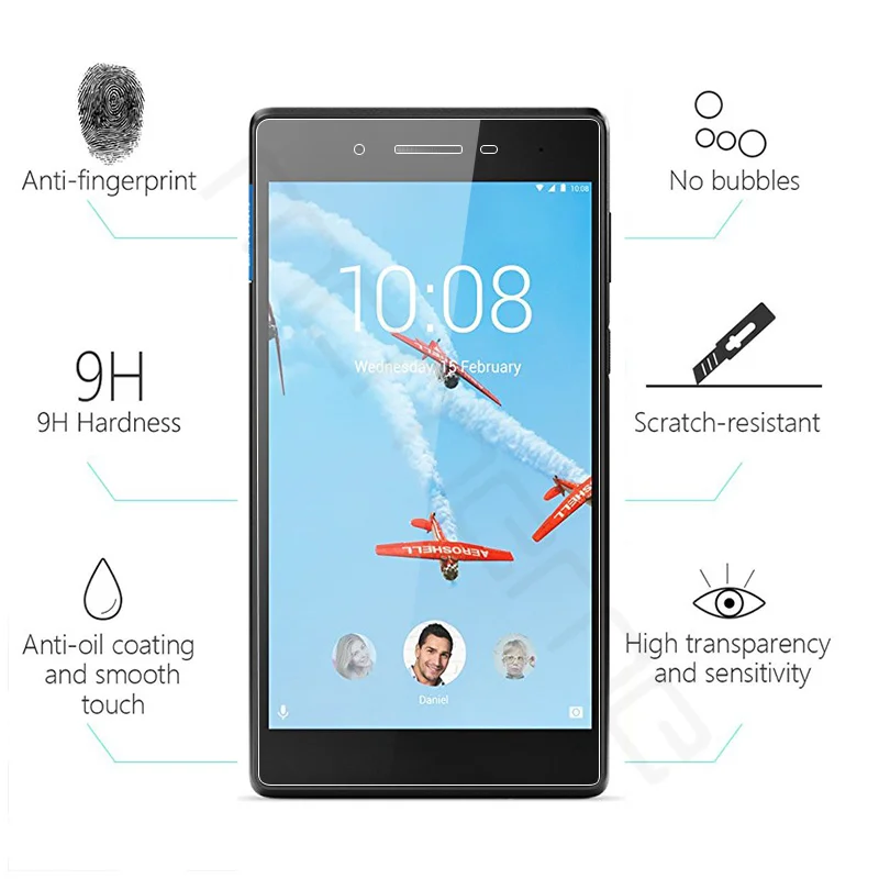 MCMEME для Lenovo Tab 4 7 Essential TB-7304 закаленное стекло 9H 2.5D HD Прозрачная защитная пленка