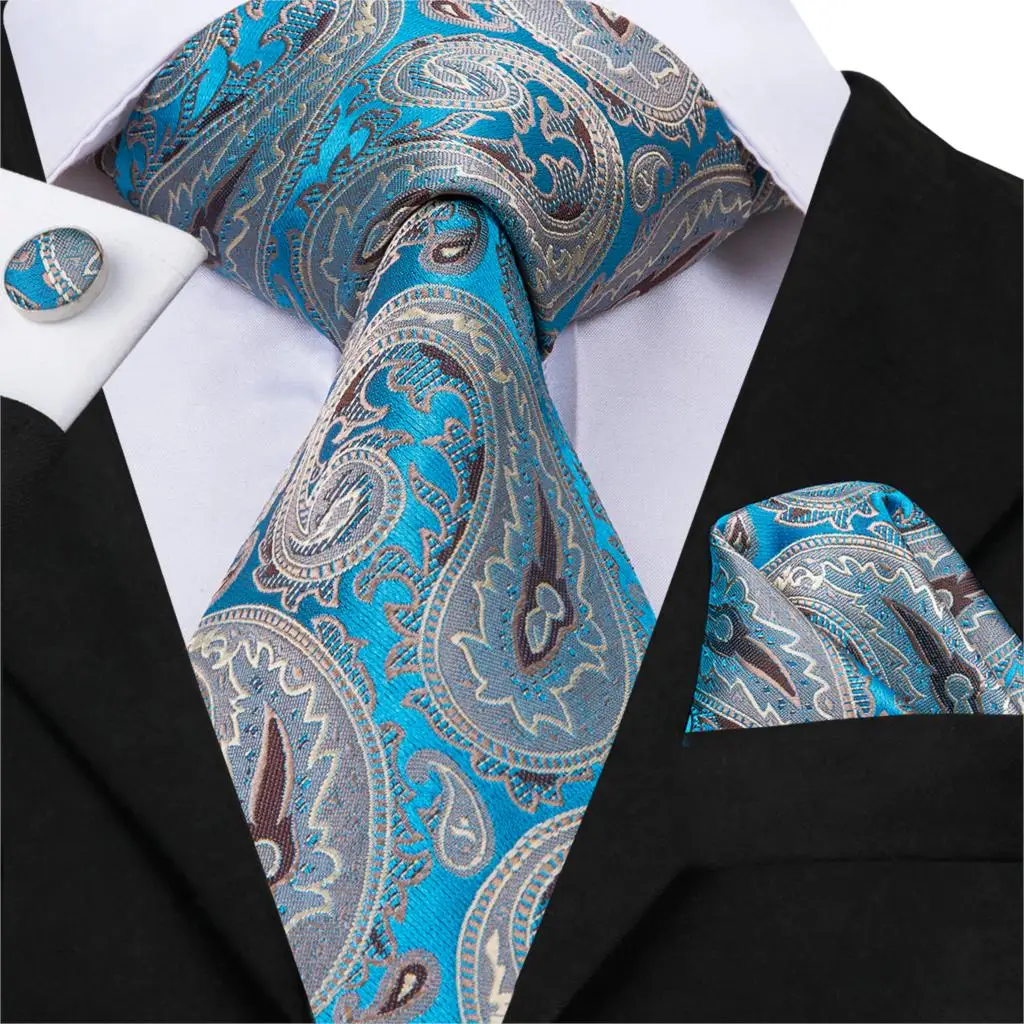 SN-3062 Hi-Tie, роскошные шелковые тканые розовые галстуки с цветочным рисунком для мужчин, мужские классические деловые вечерние и свадебные галстуки, набор, запонки, карманные квадратные SN-3061 - Цвет: SN-3062