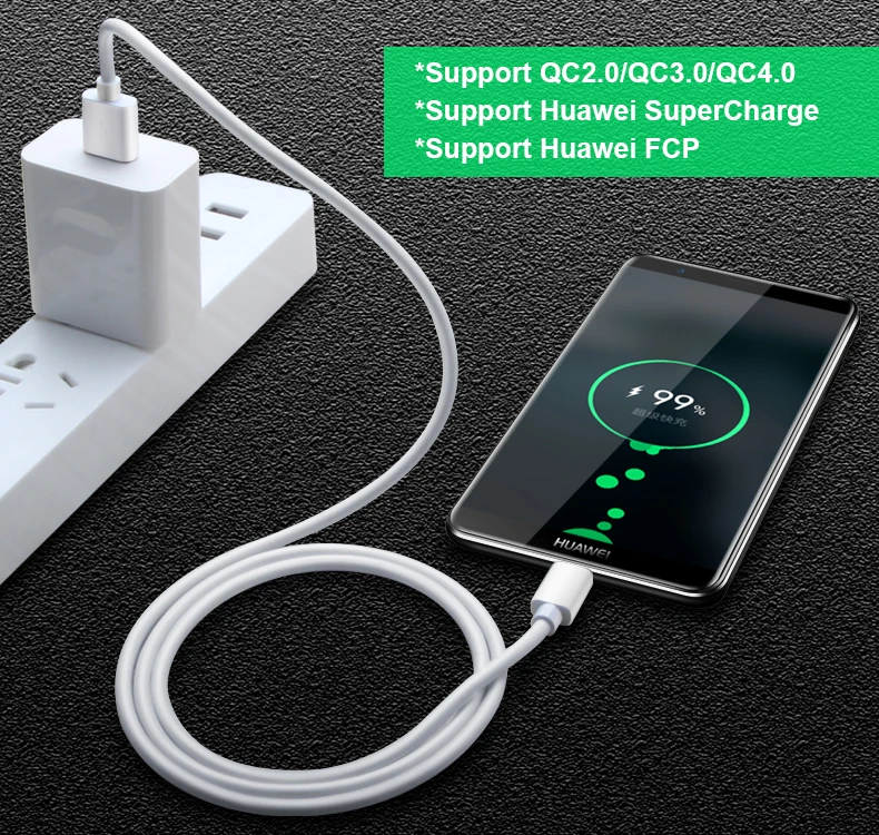USB C для huawei Super Charge 5A Быстрый usb type C кабель для Xiaomi Redmi K20 Note 7 Быстрая зарядка 3,0 кабель type-C для samsung S9