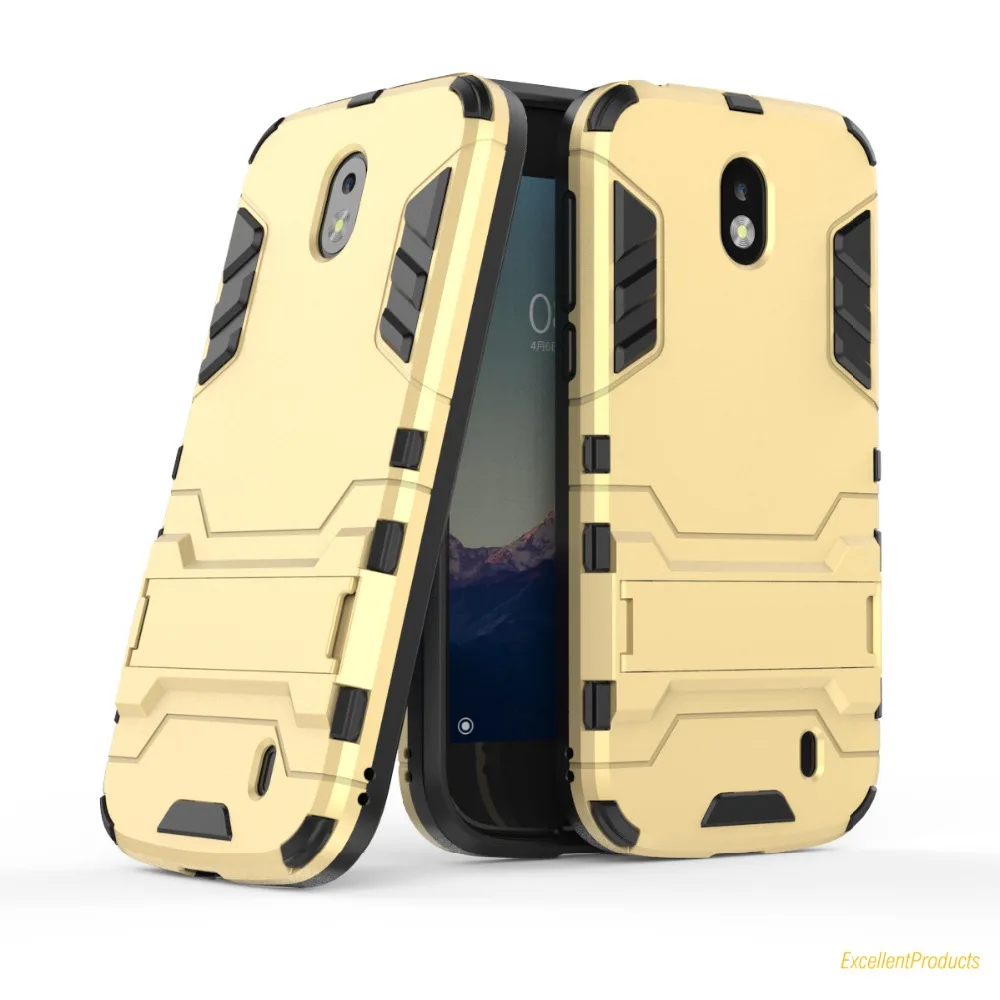 Для Nokia 1 Hybrid Броня телефон силиконовый чехол TPU + Жесткий ПК Чехлы для Капа