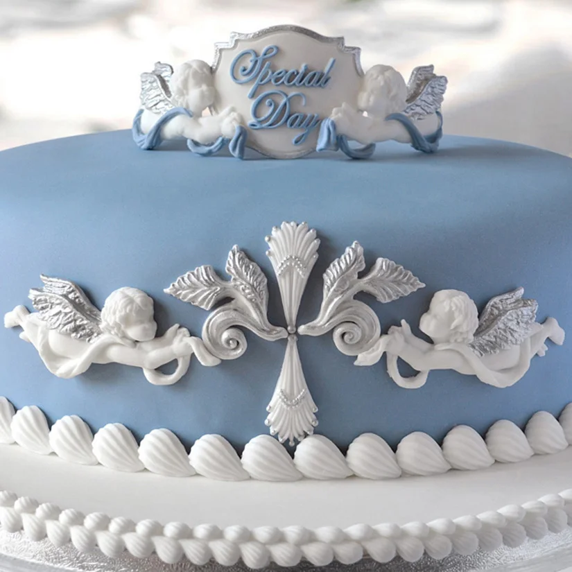 Angel Shapes 100% платиновая силиконовая форма для Sugarcraft инструменты украшения тортов