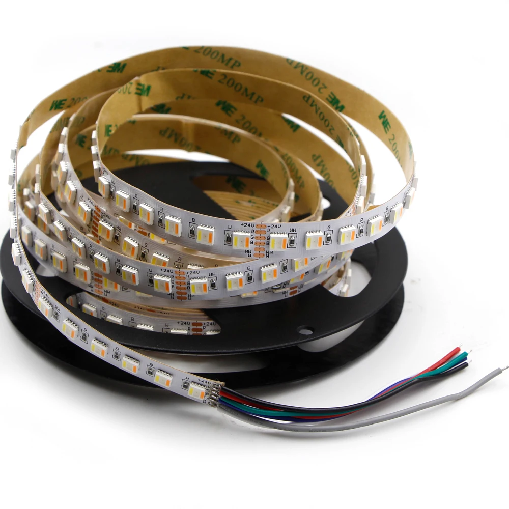 Ambilight 5 м Светодиодная лента 12 в 24 5050 RGBW RGB CCT 5в1 чип двойной белый температура