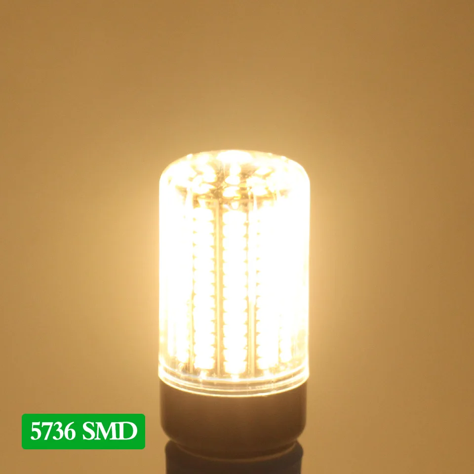 Светодиодный светильник SMD 5736 светодиодный супер яркий без мерцания E27/E14