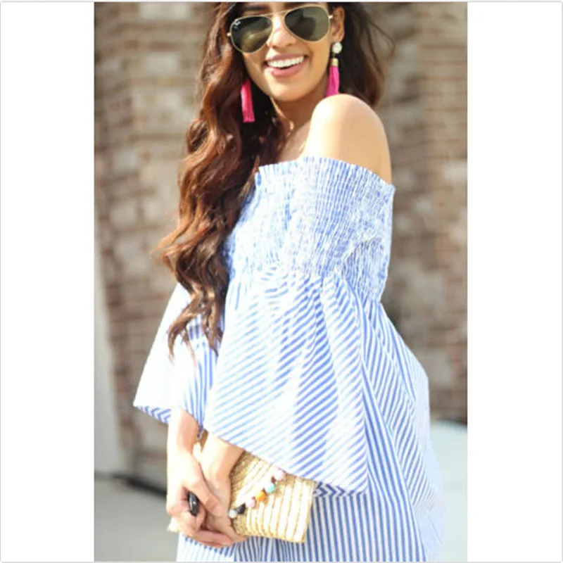 Летняя женская одежда off-the-shoulder мини-платье девушку Релаксация Лодка шеи с