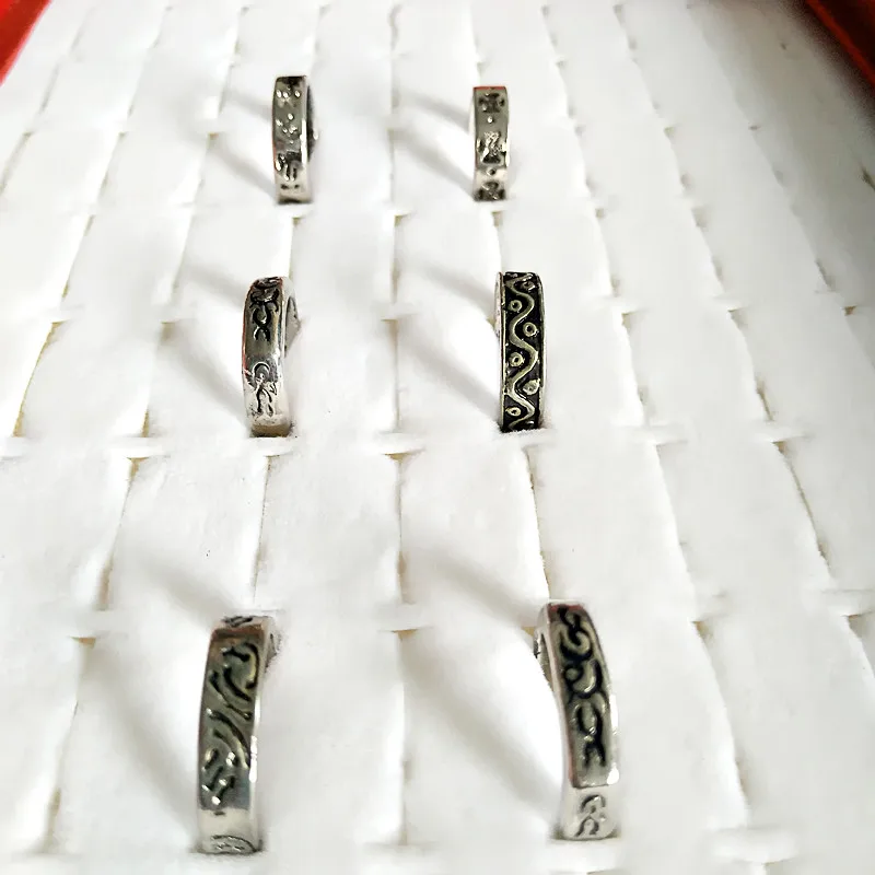 Винтажные старые серебряные Ретро панк металлические кольца для женщин модные