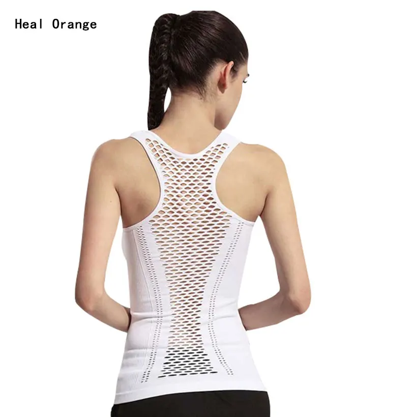 Женская майка для йоги с вырезом на спине пробежек женский топ бега спортивный