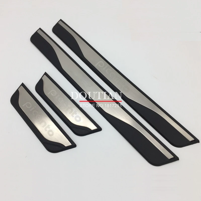 

New stainless steel door sill Scuff Plate Welcome Pedal For Kia Picanto 2015-2020 Car Styling Accessories
