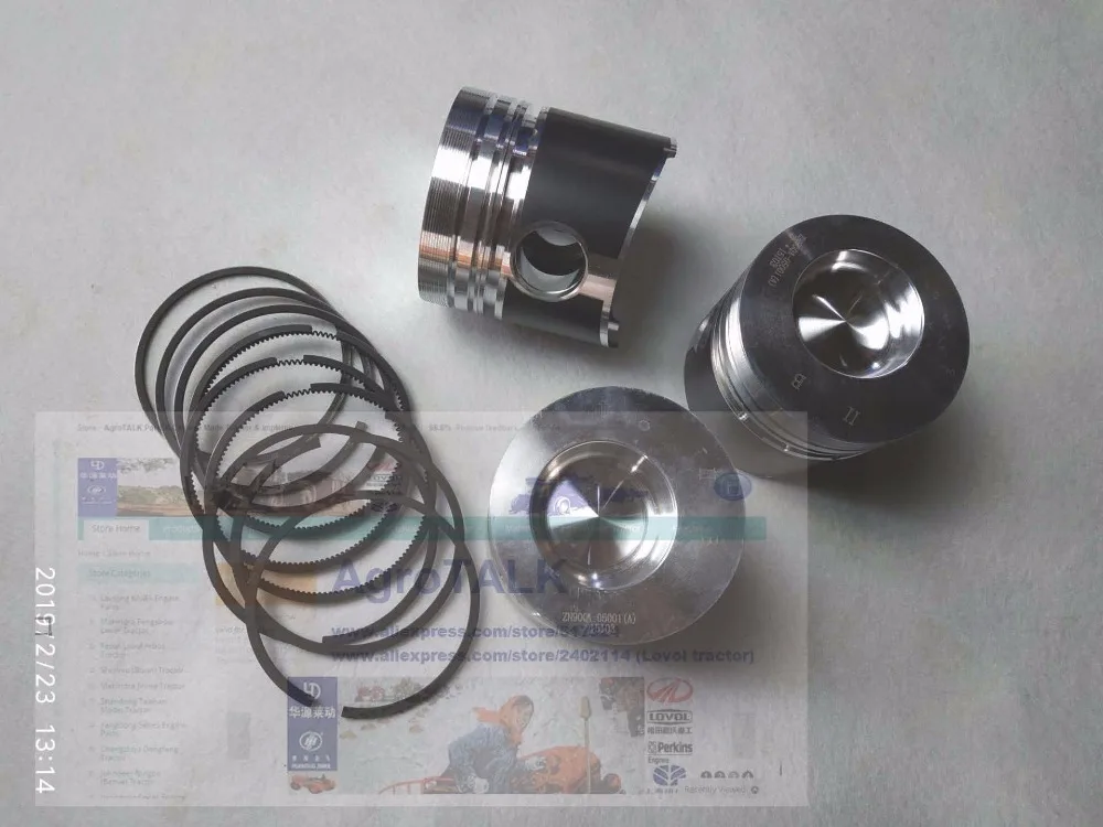 Набор поршней с поршневыми кольцами для Changchai ZN390BT, номер детали: ZN90QA-05001 (A)