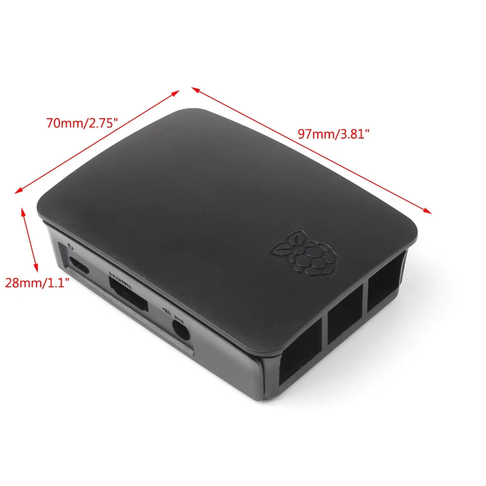 Raspberry Pi 3 model b официальный ABS чехол с радиатором охлаждения для Raspberry Pi 3 Box