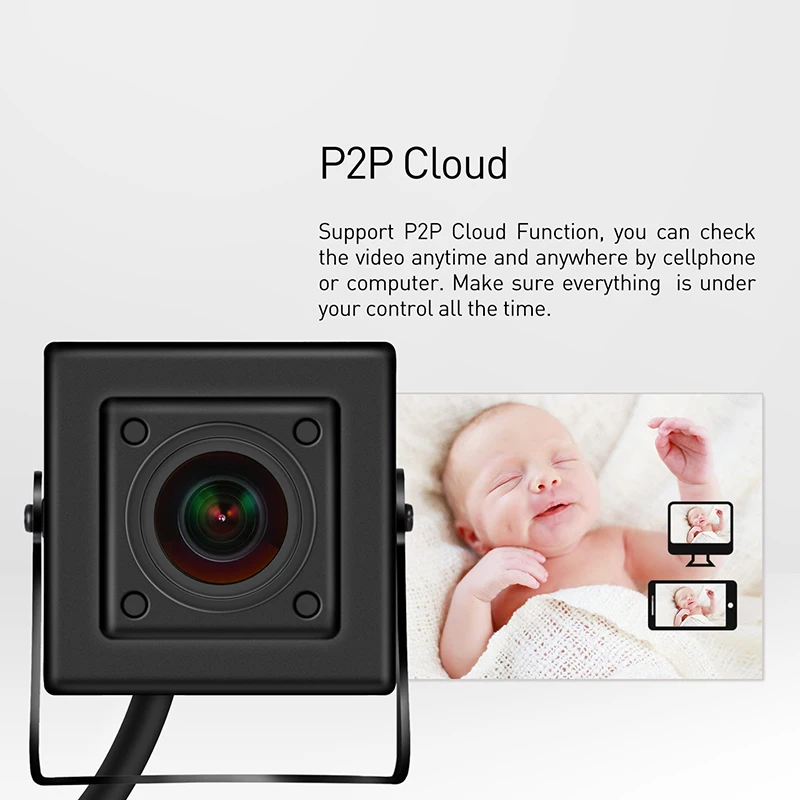 H.265 рыбий глаз HD 3MP мини Тип IP камера 1296 P/1080 P Крытый безопасности ONVIF P2P CCTV системы