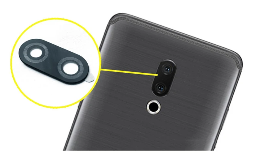 Задняя камера стеклянная линза для Meizu 15 16th Plus запасной ремонт и клейкая