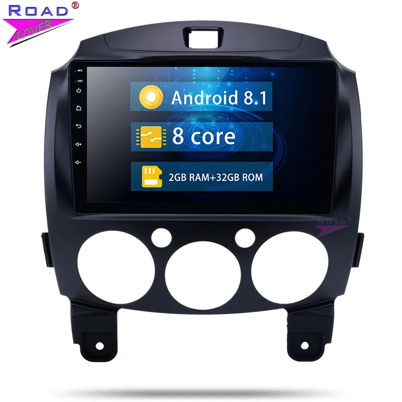 Автомобильный радиоприемник Android 8 1 DVD-плеер для Mazda 2 2010 2011 2012 стерео GPS-навигация