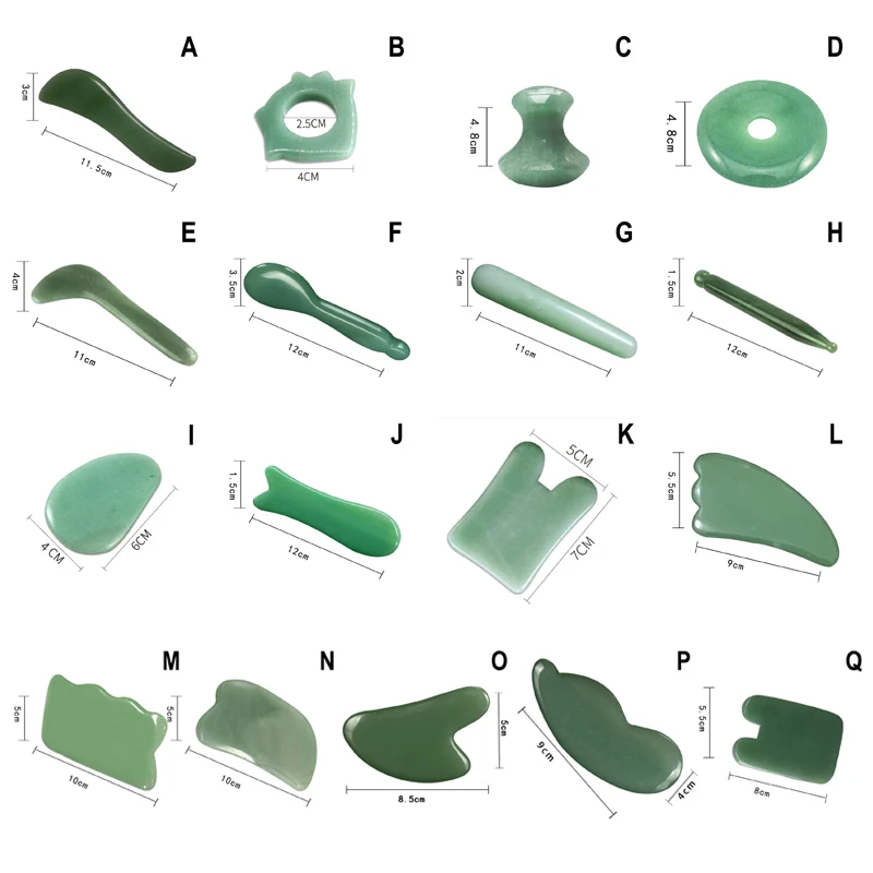 

Natural Green Aventurine Scraping Plate Eye Body Health Care Massage Tool SN-Hot