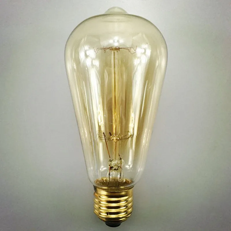 

4pcs Retro lamp ST64 Vintage Edison bulb E27 incandescent bulb 110V 220V 40W 60W filament Edison Light for Restaurant Bar