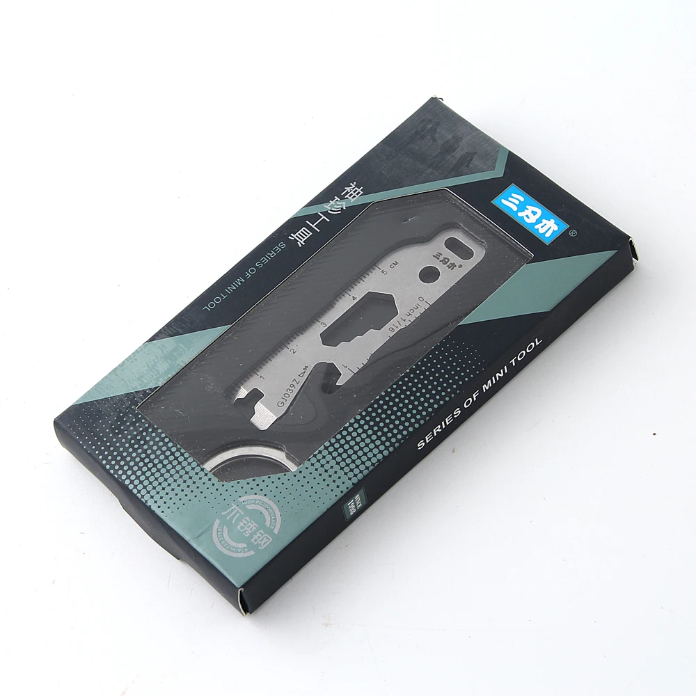 Sanrenmu GJ039Z Карманный EDC инструментарий мульти инструмент плоская отвертка метр