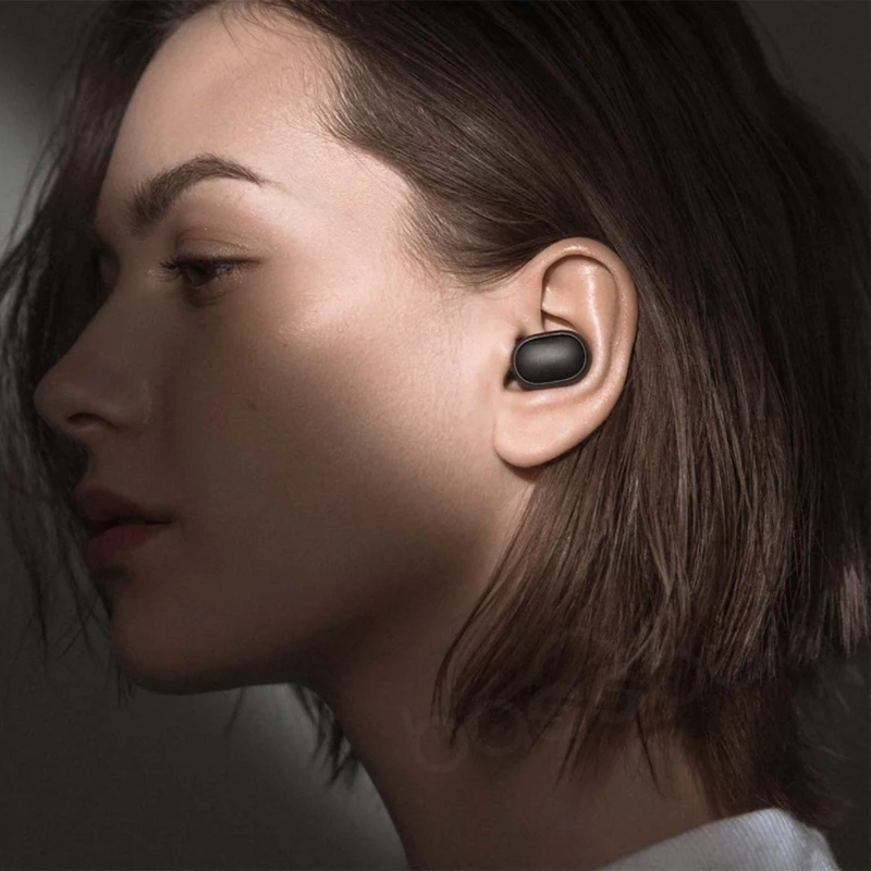 Xiaomi Redmi Airdots TWS Bluetooth наушники стерео бас BT 5,0 Eeadphones с микрофоном Handsfree Наушники управление AI