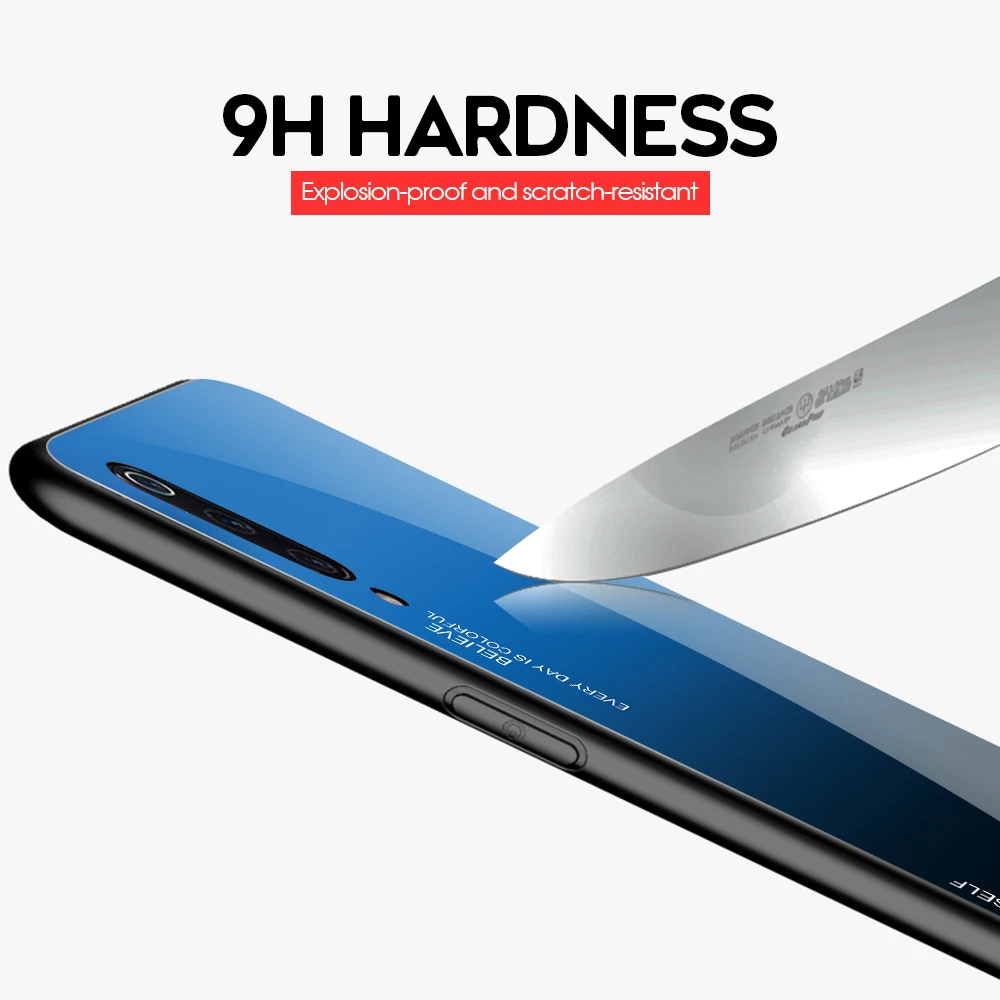 Чехол KEYSION для телефона Xiaomi Mi 9 SE 8 Lite A2 A1 градиентный чехол из закаленного стекла