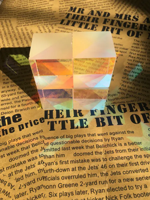 Высокое качество дефектное Оптическое стекло призма для вечеринки украшение