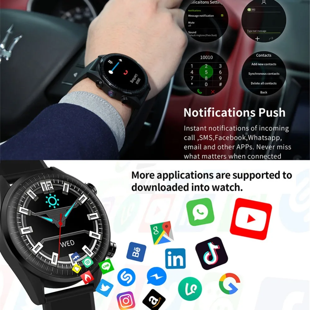 Wifi 4G Bluetooth Смарт часы для мужчин браслет Android 7,0 четырехъядерный gps трекер спортивный браслет для samsung iPhone huawei
