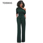 Комбинезон TEXIWAS женский с открытыми плечами, элегантный Ромпер разных цветов, комбинезон с коротким рукавом, большие размеры 2XL