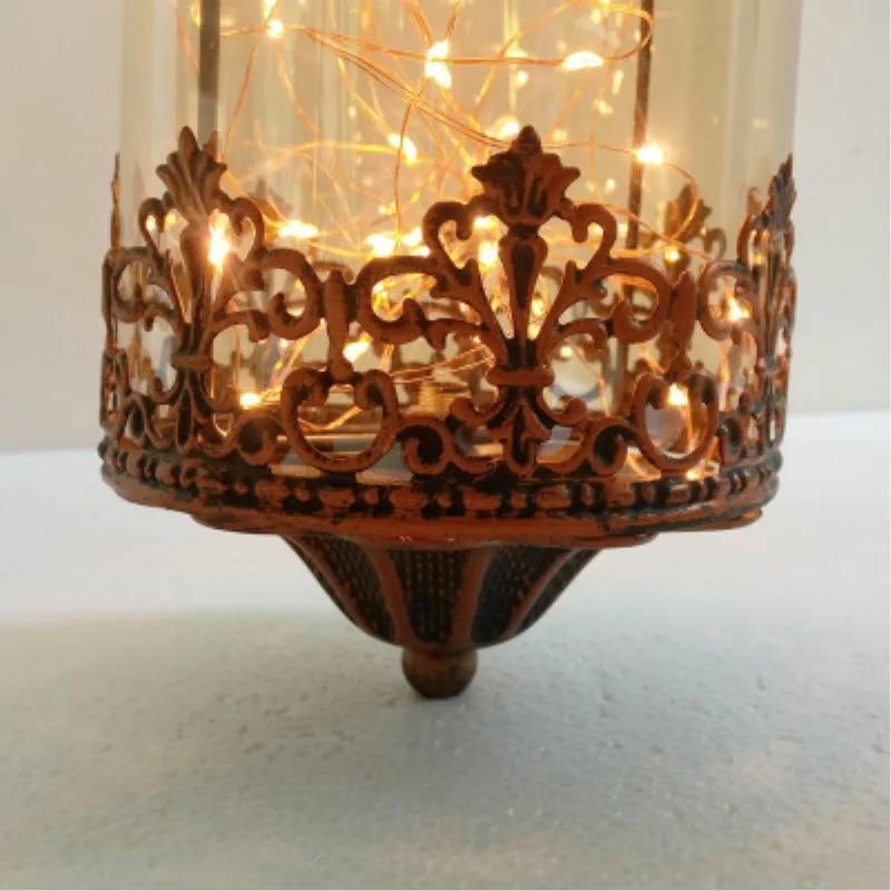 Американский кантри Ретро Лофт в сдержанном стиле стеклянный подвесной