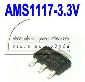 Оптовая продажа 50 шт./лот AMS1117 3.3 3 v 1a SOT 223 Регулятор низкого выпадающего
