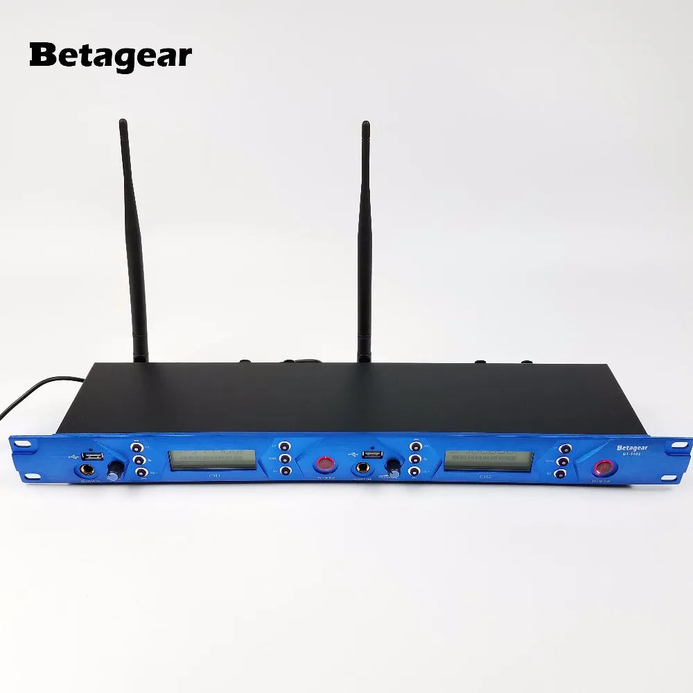 저렴한 Betagear 전문 무대 무선 모니터 시스템 8 수신기 트윈 송신기 150M 인 이어 모니터 수신기 IEM 무대