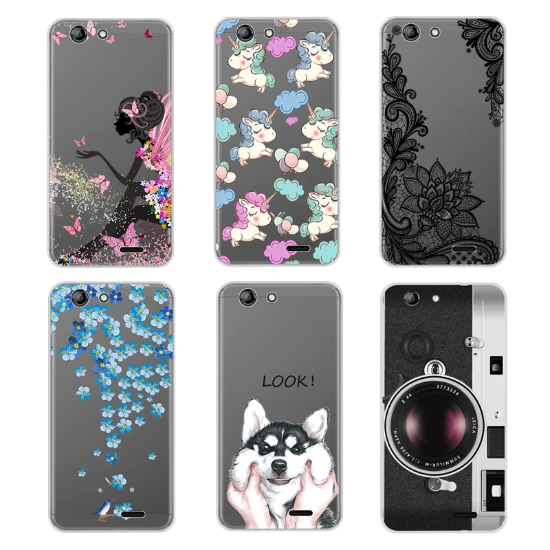 Case For Vertex Impress lion 3G 5.0 Inch Transparent Printing Drawing Silicone Phone Cases Cover Lion |