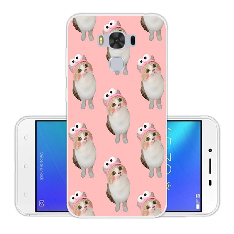 Чехол для Asus Zenfone 3 Max ZC553KL CuteCat чехол 5 дюймов прозрачный силиконовый мягкий ТПУ