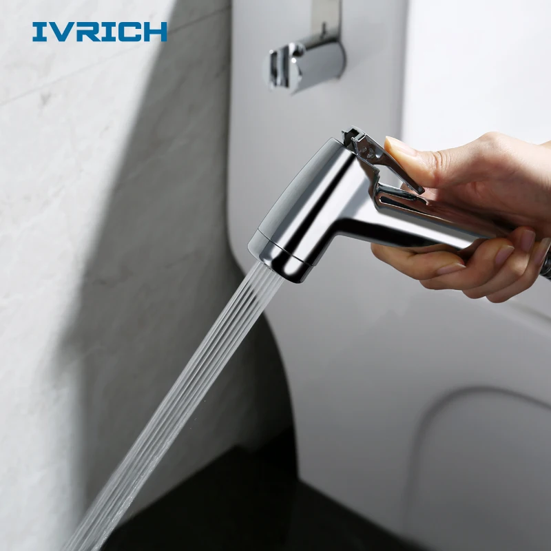 IVRICH ABS Биде опрыскиватель пистолет хромированный пластик гигиенический Shattaf