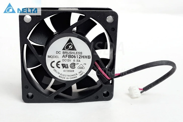 Оптовая продажа Для delta 12v 0.18a AFB0612HHB осевой корпус охлаждающий вентилятор 6015 60x60x15