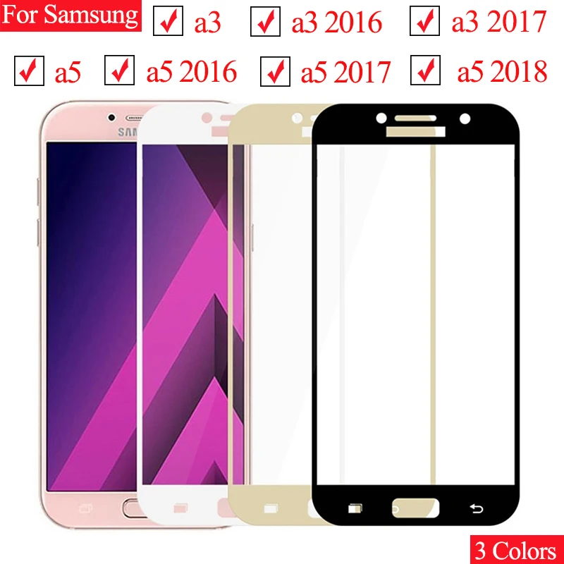 Защитное стекло для samsung Galaxy a5 2018 a3 2017 2016 закаленное tremp samsun sansung samsumg galax a 5 3 5a 3a