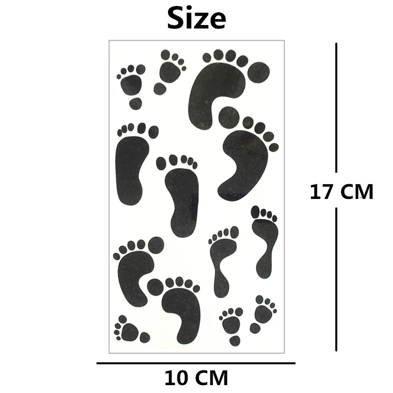 SHNAPIGN милые маленькие черные ноги временные татуировки боди арт руки флэш