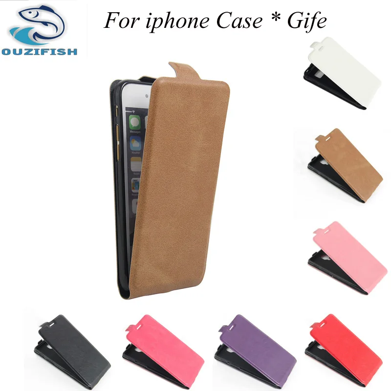 OUZIFISH PU кожаный чехол для iPhone 6 6S PLUS 4 7 откидной Чехол plus 4S SE 5S 5 5C|case for iphone|leather casecase