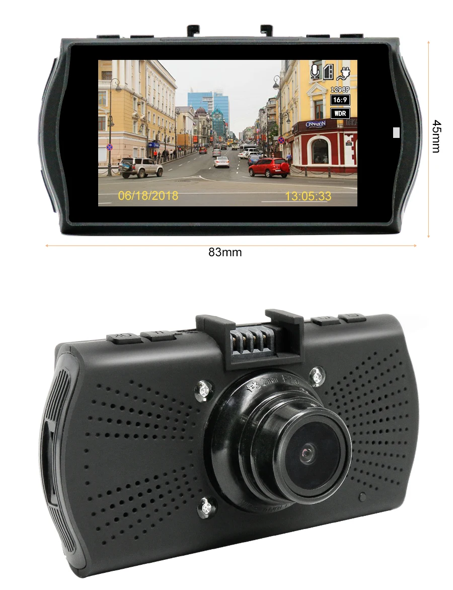 Kommander Ambarella A7LA70 ночного видения DVR для камеры GPS Автомобильный видеорегистратор LDWS Full HD 1296 P видеорегистратор регистраторы