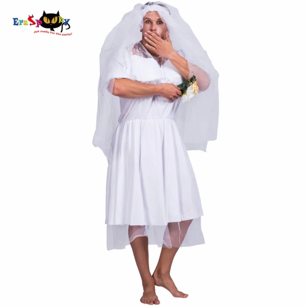 Eraspooky негабаритный мужской костюм на Хэллоуин для взрослых с кружевом свадьбы