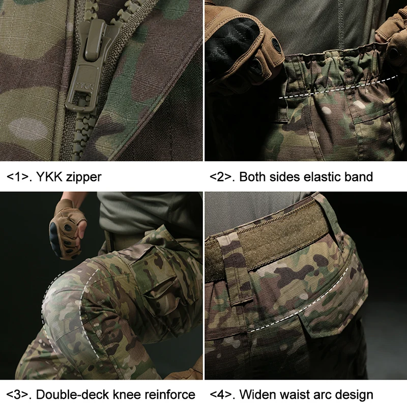 CQB Outdoor Sports Camping Tactical Military Camouflage Women's Pants CS Overalls for Climbing Hiking Trekking Female's Pants|Походные