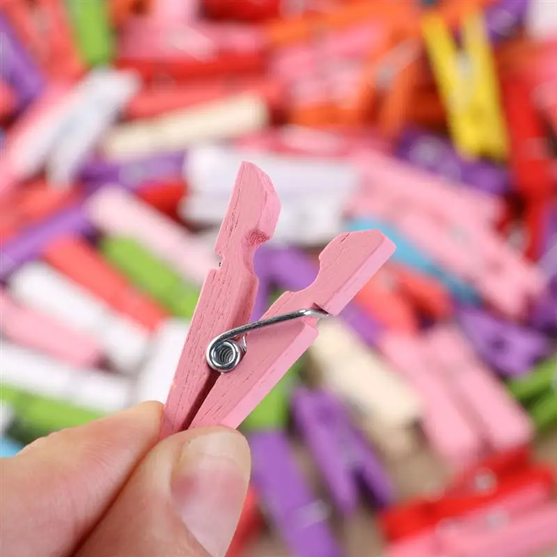 100 шт. Деревянные Прищепки для фотографий 3 5 см|clothespins wooden|clothespin clipsclothespin wedding |