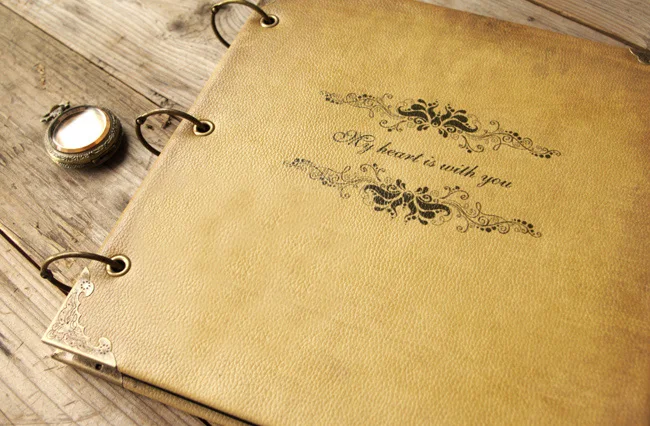 Художественный кожаный журнал (ручная работа) Instagram фотоальбом альбом/Свадебная