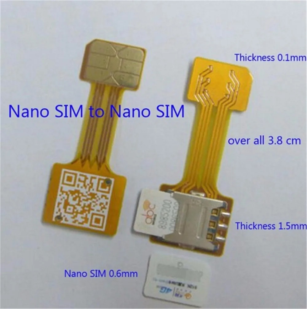 Гибридный двойной адаптер с двумя sim картами Micro SD Nano Sim расширения Android мобильный
