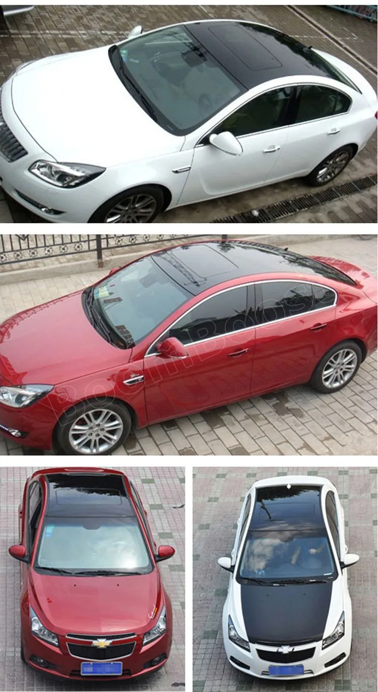 6 м x 50 см глянцевая пленка на крышу автомобиля черная для автомобильного