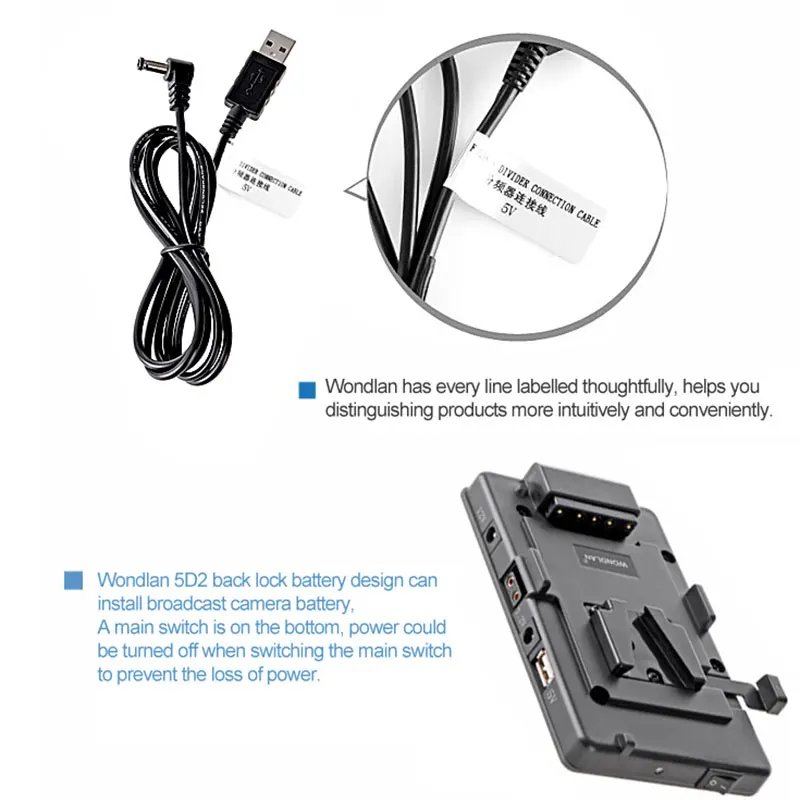 DF DIGITALFOTO BMCC 5DII V mount lock для BP camera battery adapter pinch Power System 5D mark II/7D DSLR|shipping agent|shipping steelshipping li