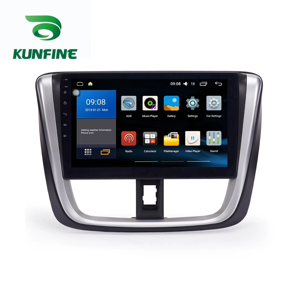 Octa Core 1024*600 Android 8,1 автомобильный DVD gps навигации плеер аудио автомобиля стерео для Toyota Vios радиоприемник