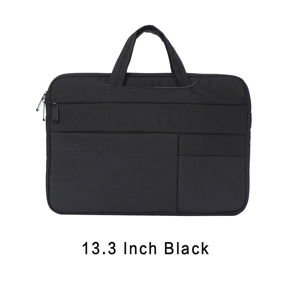 13.3 inch black Модный портативный чехол для ноутбука, сумка для компьютера, женская и мужская сумка для Apple, lenovo, ASUS, sony, samsung, hp, DELL, держатель для файлов - Цвет: 13.3 inch black