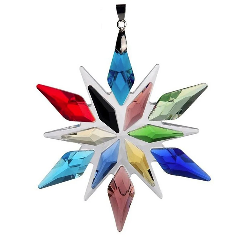 Car Pendant Crystal Large Snowflakes Ornaments Snowflake Clear Edition Rearview Mirror Ornament Interior Accessories |