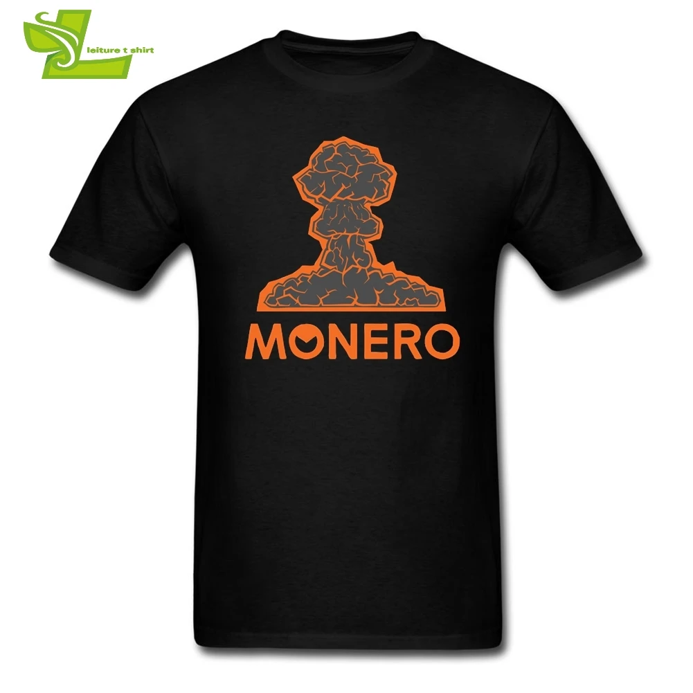 Топы футболки Monero Cryptocurrency Mining для мужчин мужские с круглым вырезом и короткими