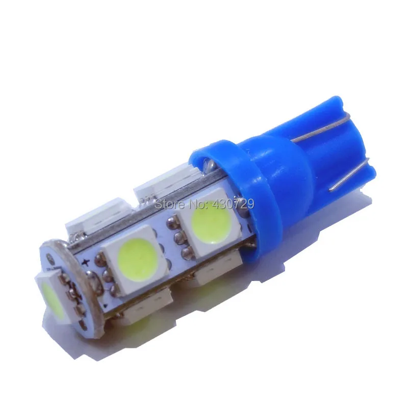 10pcs T10 194 W5W 147 5050 SMD 9 LED White ice blue red pink Car Light Bulbs Interior Wedge Lamp External Clearance Lights | Автомобили и