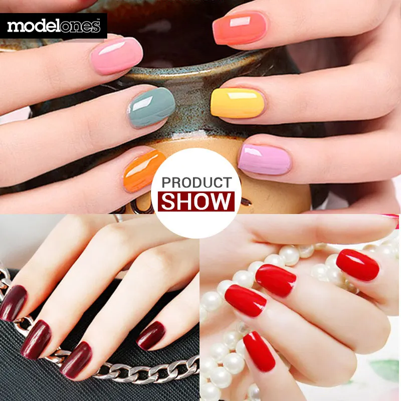 Набор гель лаков Modelones для ногтей набор из топа и основы нанесения лака 24 Вт лампа